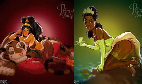 Disney Princesses Re Imagined As Sexy Pin Up Models By