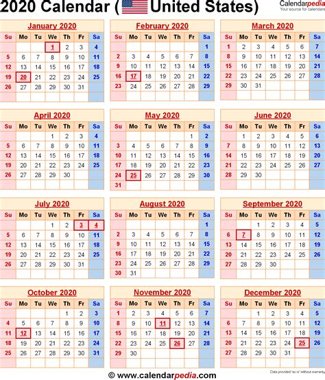 Welcome everyone in this month of march. 2020 Calendar with Federal Holidays