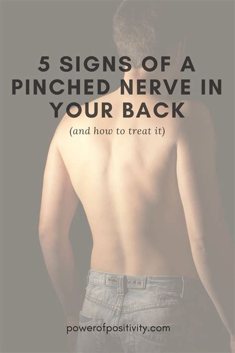 5 Signs Of A Pinched Nerve In Your Back Pinched Nerve Anti Cancer Nerve