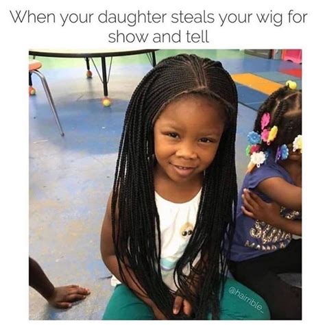 Every Girl Loves Wig Even If She Is Still A Kid🌹🌹🌹