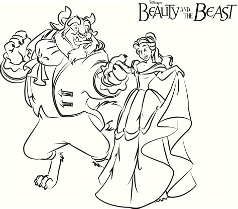 15 Printable Beauty and The Beast Coloring Pages - Coloring Pages