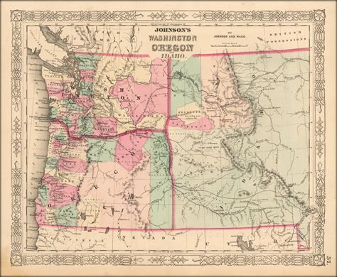Oregon Washington Border Map