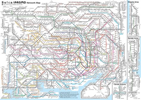 Tokyo Carte Ferroviaire Japan Rail Carte De Tokyo Kantō Japon