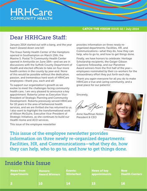 Hrhcare Employee Newsletter By Hrhcare Issuu