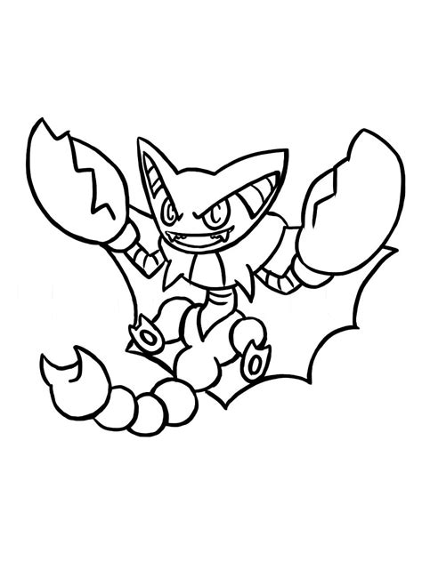 Gliscor Pokemon Coloring Pages Free Printable