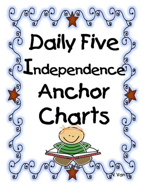 Daily Five Independence Anchor Charts Daily 5 Daily Five Anchor Charts