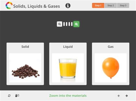 Solids, Liquids and Gases: Intro | WowScience - Science games and ...