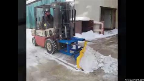 Forklift Snow Plow 2023 Youtube