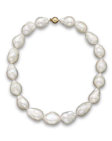 14k Yellow Gold Baroque Freshwater Pearl Necklace 17 Bloomingdales