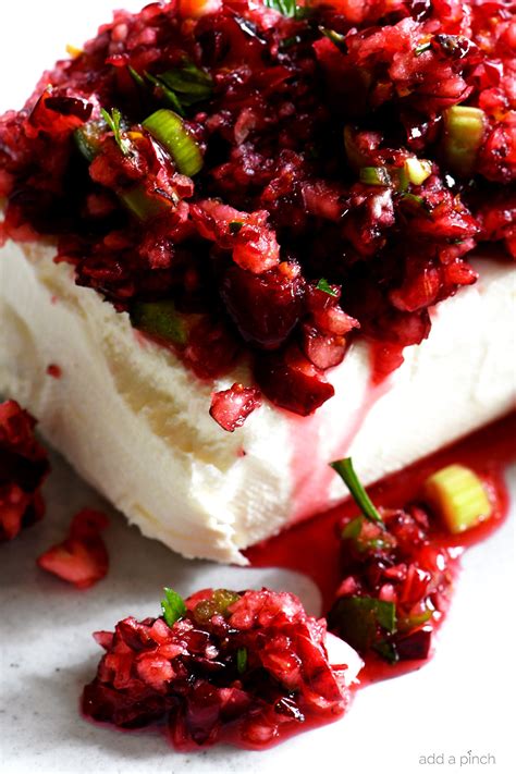 Cranberry Salsa Over Cream Cheese Recipe Add A Pinch