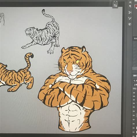 Artstation Muscle Tiger