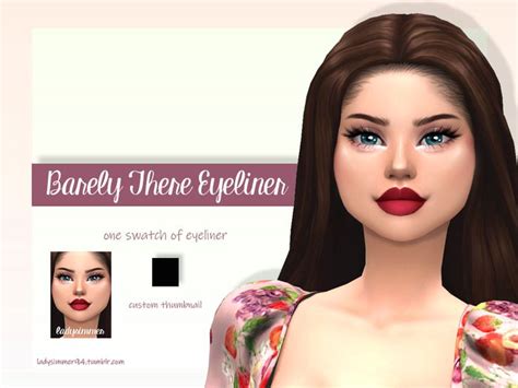 Sims 4 — Barely There Eyeliner By Ladysimmer94 — Selectartist