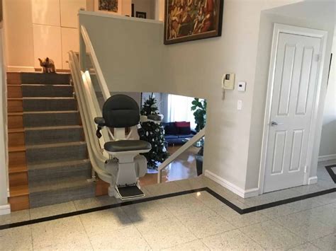 Bruno Elite Curved Stair Lift In Los Angeles Ca Lifeway Mobility
