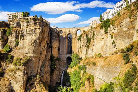Bridge Of Ronda Malaga Spain Featuring 18th Ancient And Andalucia