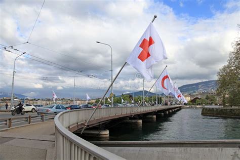 Mont Blanc Bridge In Geneva Switzerland Editorial Stock Photo