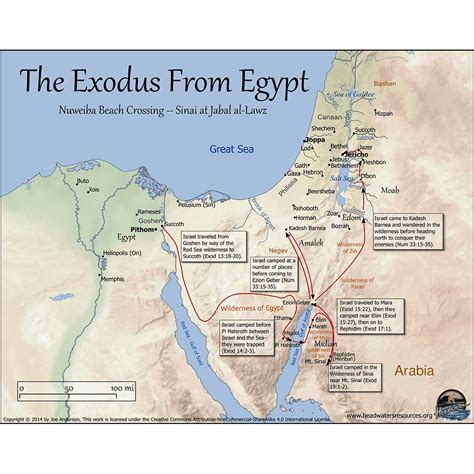 Exodus Moses And Joseph Maps Set 6 Pro Series Bible Maps Headwaters