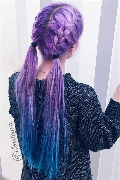 Cyberloxshop phantasia kanekalon jumbo braid imperial purple hair dreads. 24 Inspirational Ideas To Braid Your Purple Hair - Fashion ...