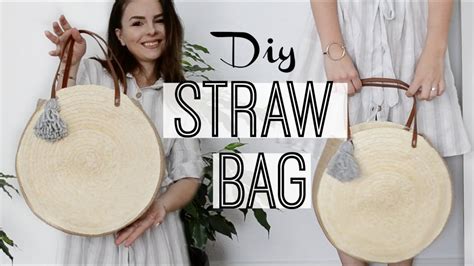 How To Make A Round Straw Bag Owlipop Diy Youtube