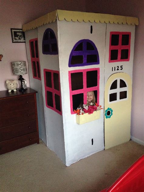 We have toys for any occasion! Cardboard box playhouse diy | Cardboard box houses ...