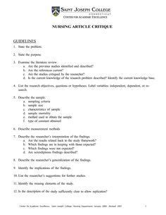 English for academic and professional purposes: Research Article Critique Example | Nursing research ...
