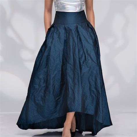 Long Taffeta Skirt For Women Formal Maxi Skirt Bridal Skirt Etsy Long