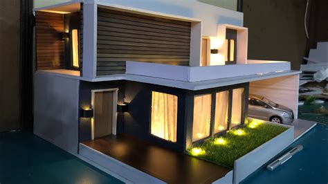 Diy Miniature Modern Villa Model House Miniature Bungalow 132 With