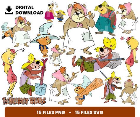 15 Clipart The Hillbilly Bears Eclipartco