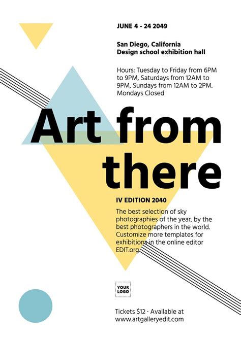 Edit Designs Online To Promote Art Exhibitions