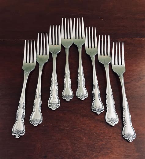 Vintage Stainless Flatware Set Rogers Delight Flatware Service For 8