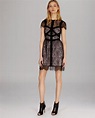 Karen Millen Dress Delicate Lace Collection in Black (Black/Multi) | Lyst