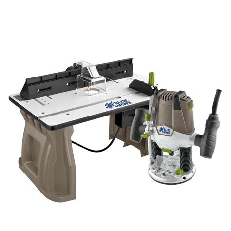 Shop Blue Hawk 175 Hp Variable Speed Plunge Corded Router With Table