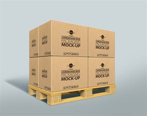 Free Cardboard Box Packaging Mock Up Psd For Graphic Designers
