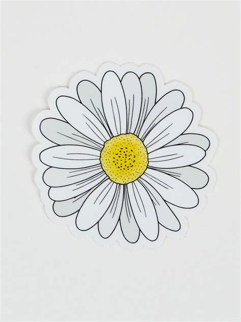 Daisy Sticker Aesthetic Stickers Phone Stickers Scrapbook Stickers