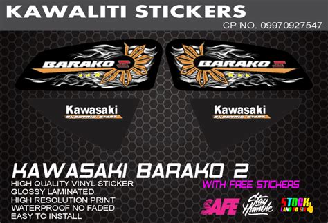 Kawasaki Barako Sticker Decals New Design Lazada Ph