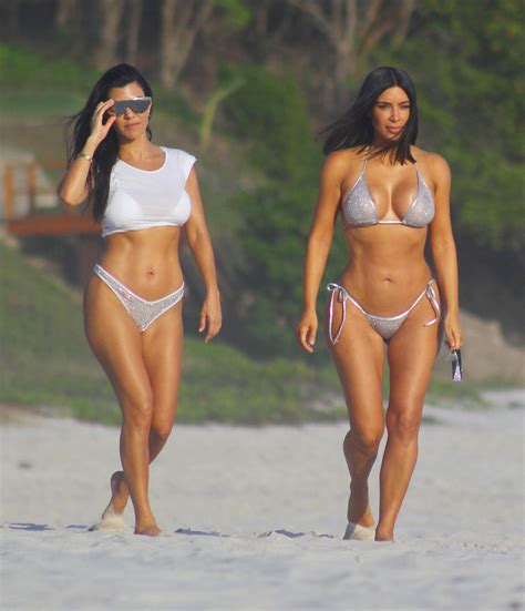 Kim Kardashians Body Looks Totally Sculpted In A Dazzling Bikini