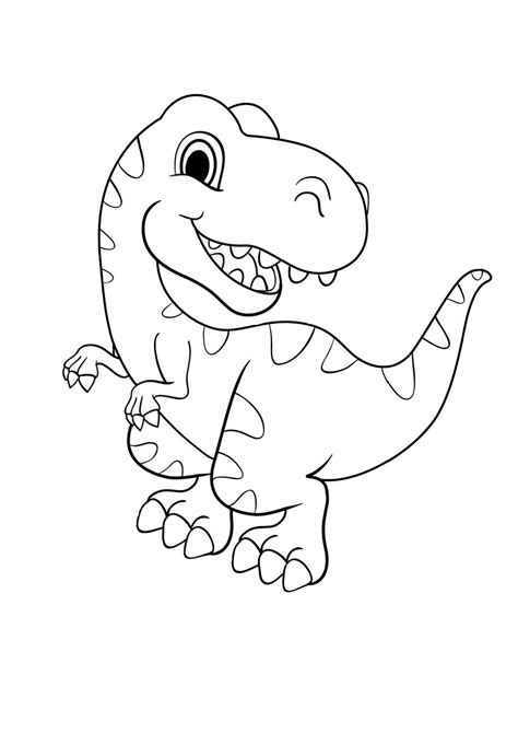 Baby T Rex Dinosaur Coloring Pages Coloring Pages