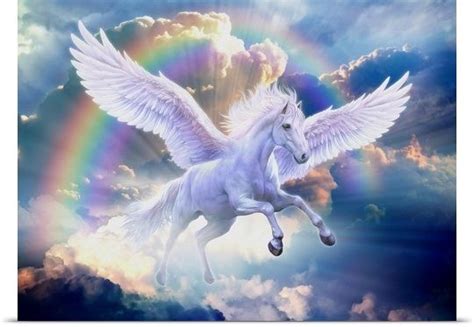 Rainbow Pegasus Pegasus Art Unicorn Pictures Unicorn And Fairies