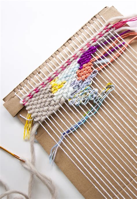 How To Make A Cardboard Loom The Weaving Loom