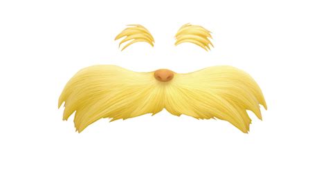 The Lorax Eyebrow And Moustache Transparent Png Stickpng