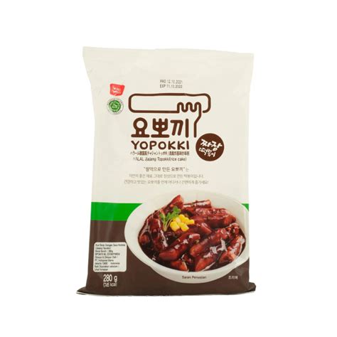 Yp Yopokki Rice Cake With Black Bean Saucepack 280g 韓國炸醬味即食炒年糕