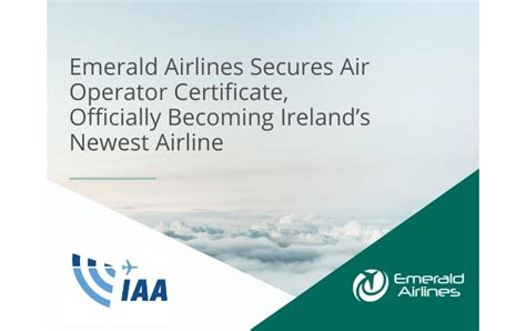 Emerald Airlines Emerald Airlines Secures Air Operator Certificate