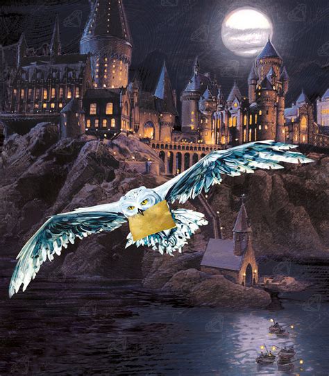 Hedwig Over Hogwarts Diamond Painting Diamond Art Club®