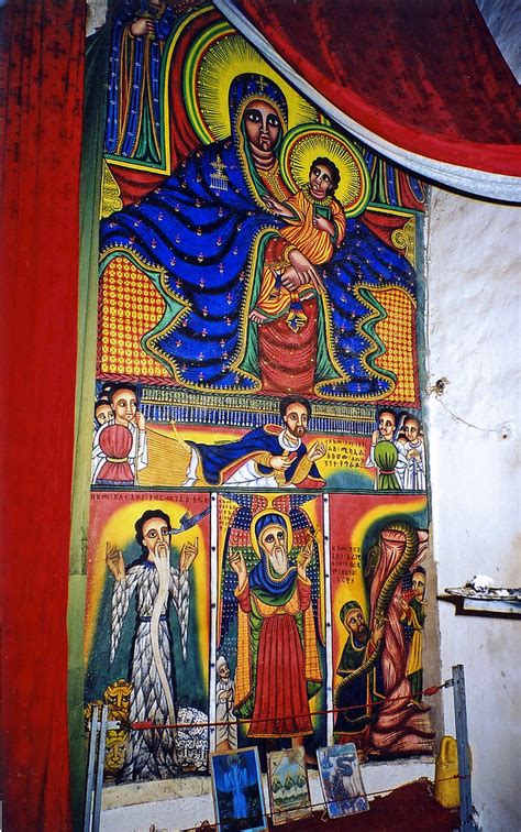 Christian Mural Ethiopian Christian Art St Marys Of Zi Flickr