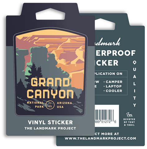 Grand Canyon National Park South Rim Sticker The Landmark Project