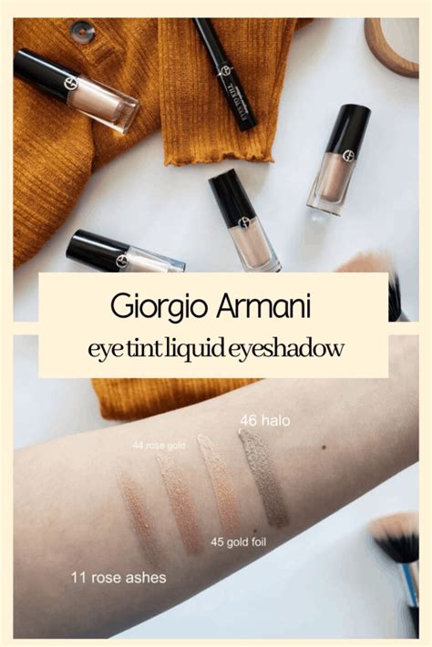 Giorgio Armani Eye Tint Liquid Eyeshadow Review And Swatches Claire
