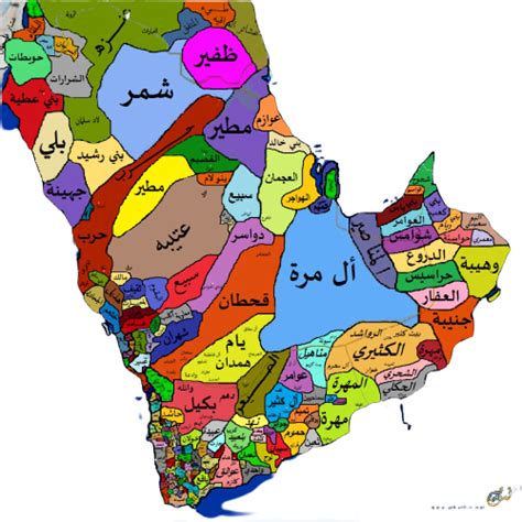 Map Of The Tribes Of Arabia R MapPorn