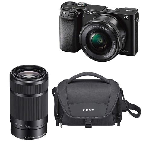 Sony Alpha A6000 Mirrorless Digital Camera With 16 50mm Lens Black 55