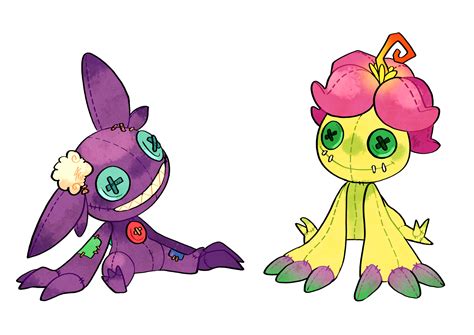 Tamarinfrog Palmon Sableye Creatures Company Digimon Game Freak