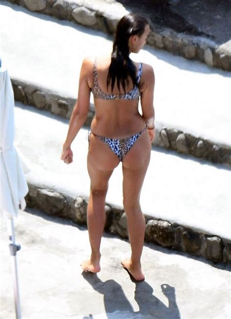 Irina Shayk In Bikini At A Beach In Positano Hawtcelebs