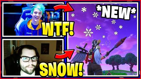 Streamers React To Snowing In Fortnite Season 7 Snow